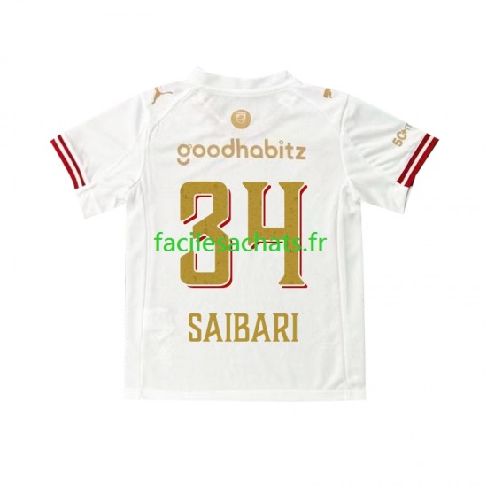 Maillot PSV Eindhoven Ismael Saibari 34 Efteling 2025-2026 4ème Homme MC