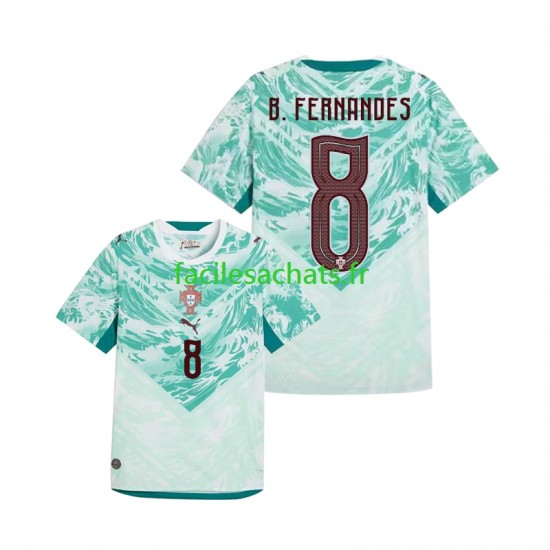 Maillot Portugal Bruno Fernandes 8 Extérieur Coupe du Monde 2026 Homme MC