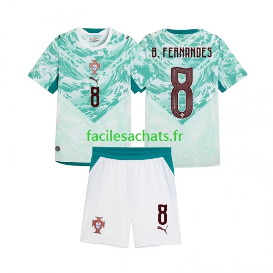 Maillot Portugal Bruno Fernandes 8 2026 2027 Extérieur Enfant MC