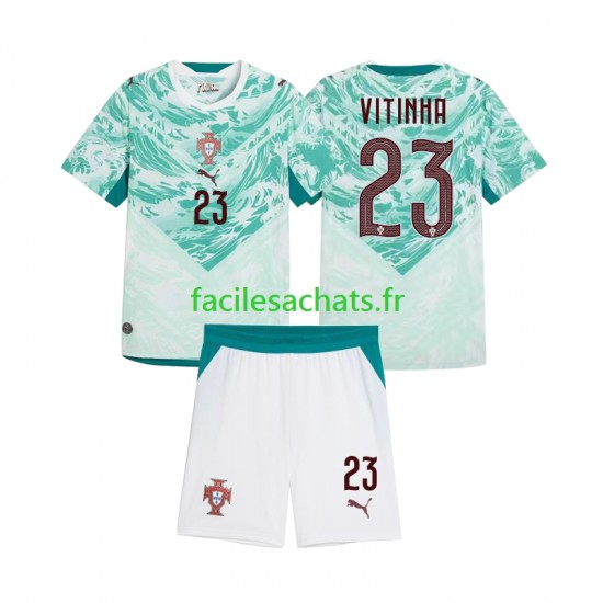 Maillot Portugal Vitinha 23 2026 2027 Extérieur Enfant MC