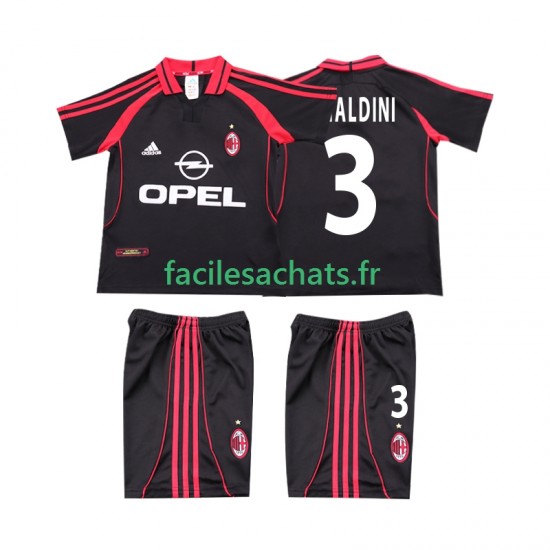 Maillot AC Milan MALDINI 3 Retro 2000 2001 3ème Enfant MC