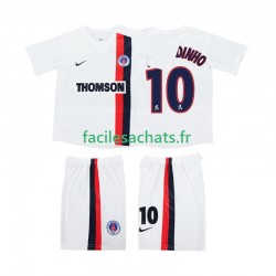 Maillot AC Milan RONALDINHO 10 Retro 2002 2003 Extérieur Enfant MC