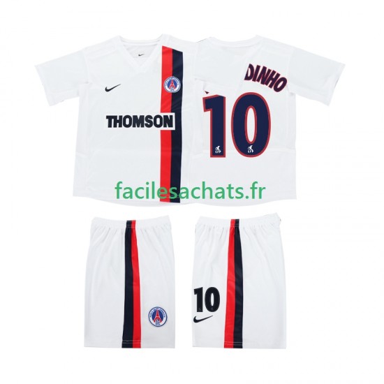 Maillot AC Milan RONALDINHO 10 Retro 2002 2003 Extérieur Enfant MC