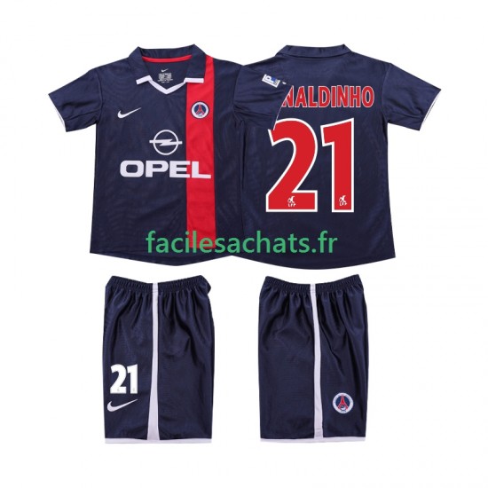 Maillot AC Milan RONALDINHO 21 Retro 2001 2002 Domicile Enfant MC