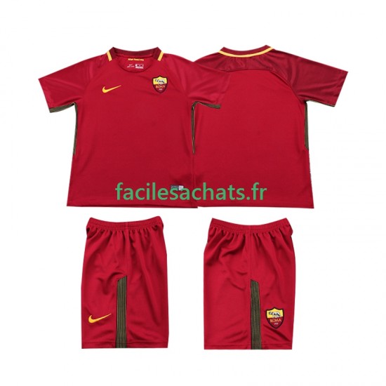 Maillot AS Rome Retro 2017-2018 Domicile Enfant MC