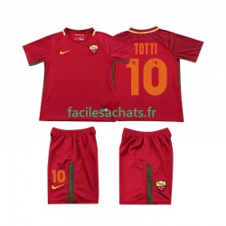 Maillot AS Rome Totti 10 Retro 2017-2018 Domicile Enfant MC Maillot AS Rome Totti 10 Retro 2017-2018 Domicile Enfant MC