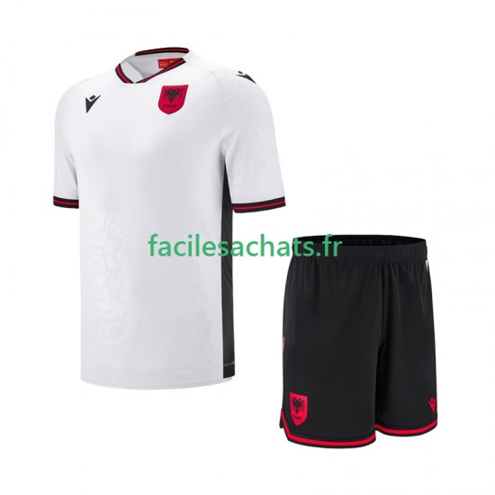 Maillot Albanie 2025-2026 Extérieur Enfant MC