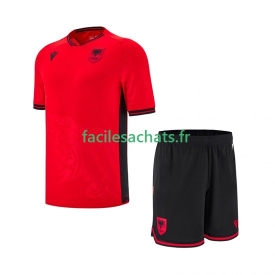 Maillot Albanie 2025-2026 Domicile Enfant MC