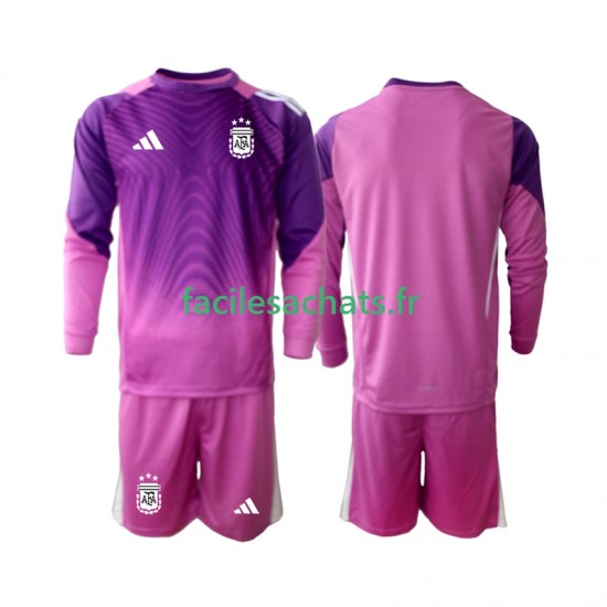 Maillot Argentine 2025 Gardien Domicile Enfant ML