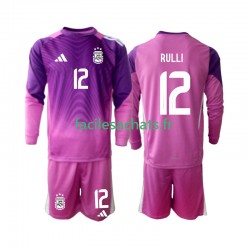Maillot Argentine Geronimo Rulli 12 2025 Gardien Domicile Enfant ML