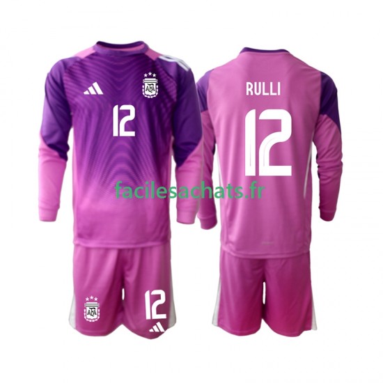 Maillot Argentine Geronimo Rulli 12 2025 Gardien Domicile Enfant ML