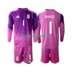 Maillot Argentine Walter Daniel Benitez 1 2025 Gardien Domicile Enfant ML