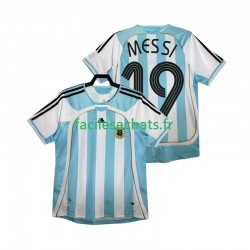 Maillot Argentine MESSI 19 Retro 2006 Domicile Homme MC