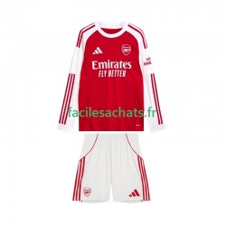 Maillot Arsenal 2025-2026 Domicile Enfant ML