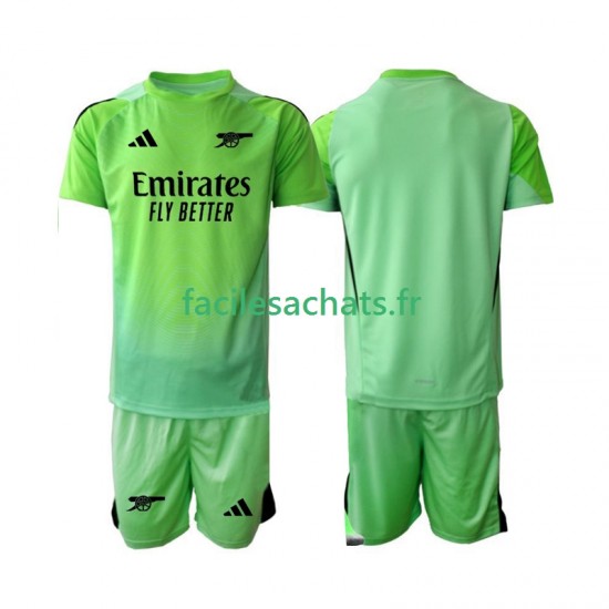 Maillot Arsenal 2025-2026 Gardien Extérieur Enfant MC