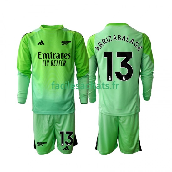 Maillot Arsenal Kepa Arrizabalaga 13 2025-2026 Gardien Extérieur Enfant ML