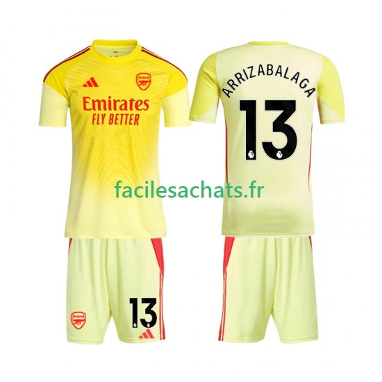 Maillot Arsenal Kepa Arrizabalaga 13 2025-2026 Gardien Domicile Enfant MC