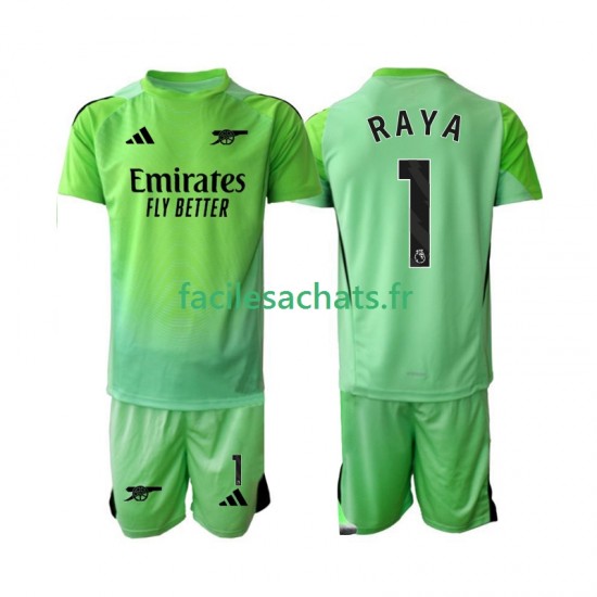 Maillot Arsenal Raya 1 2025-2026 Gardien Extérieur Enfant MC