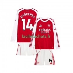 Maillot Arsenal Viktor Gyokeres 14 2025-2026 Domicile Enfant ML Maillot Arsenal Viktor Gyokeres 14 2025-2026 Domicile Enfant ML