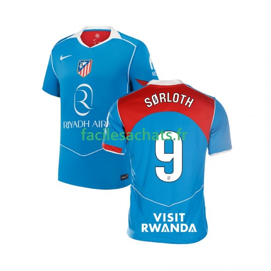 Maillot Atlético Madrid Alexander Sorloth 9 2025-2026 3ème Homme MC