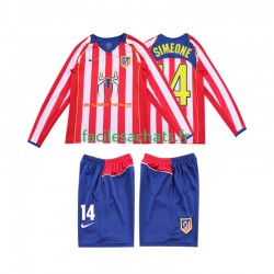 Maillot Atlético Madrid SIMEONE 14 Retro 2004 2005 Domicile Enfant ML