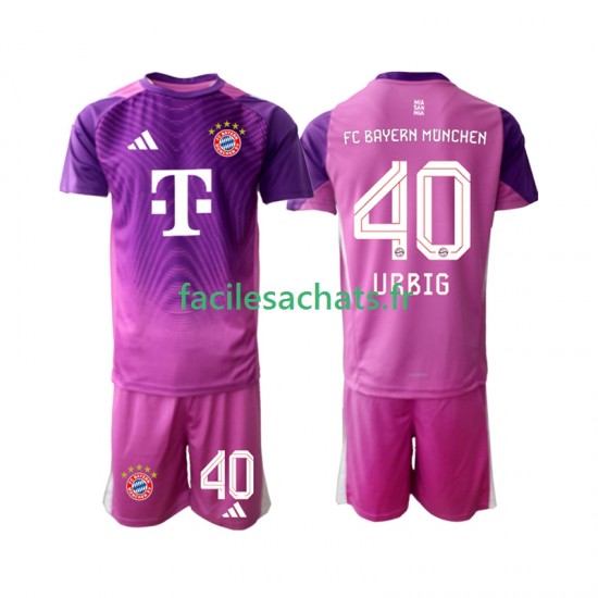 Maillot Bayern Munich Jonas Urbig 40 2025-2026 Gardien 4ème Enfant MC