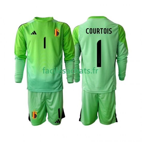 Maillot Belgique Thibaut Courtoi 1 2025 Gardien Domicile Enfant ML