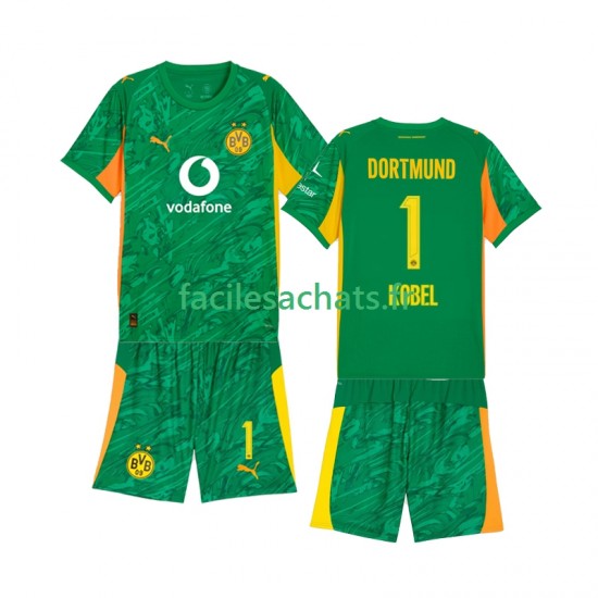 Maillot Borussia Dortmund Gregor Kobel 1 2025-2026 Gardien Domicile Enfant MC