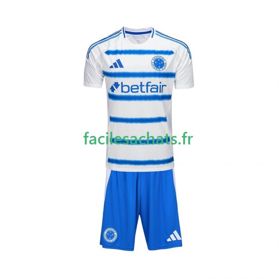 Maillot Cruzeiro 2025-2026 Extérieur Enfant MC