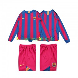 Maillot FC Barcelone Retro 2005 2006 Domicile Enfant ML