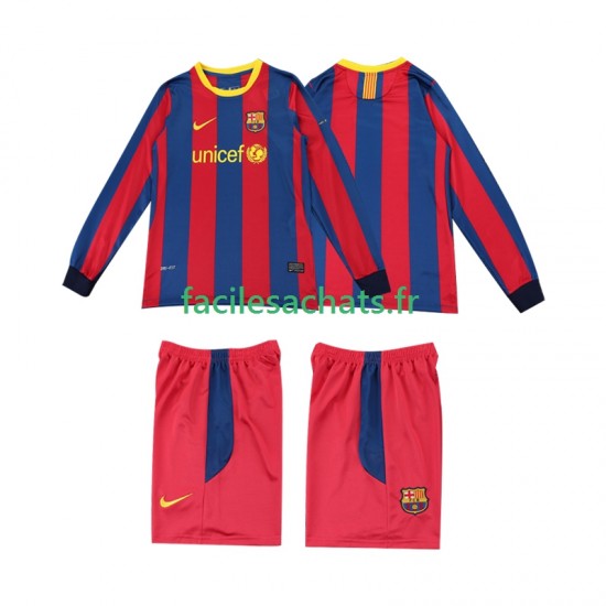 Maillot FC Barcelone Retro 2010 2011 Domicile Enfant ML