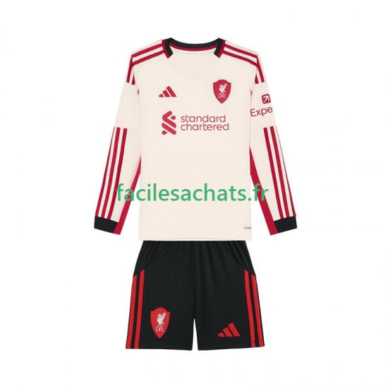Maillot Liverpool 2025-2026 Extérieur Enfant ML