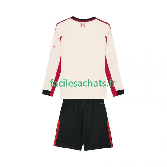 Maillot Liverpool 2025-2026 Extérieur Enfant ML