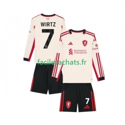 Maillot Liverpool Florian Wirtz 7 2025-2026 Extérieur Enfant ML