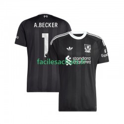 Maillot Liverpool Alisson Becker 1 2025-2026 Gardien 4ème Homme MC