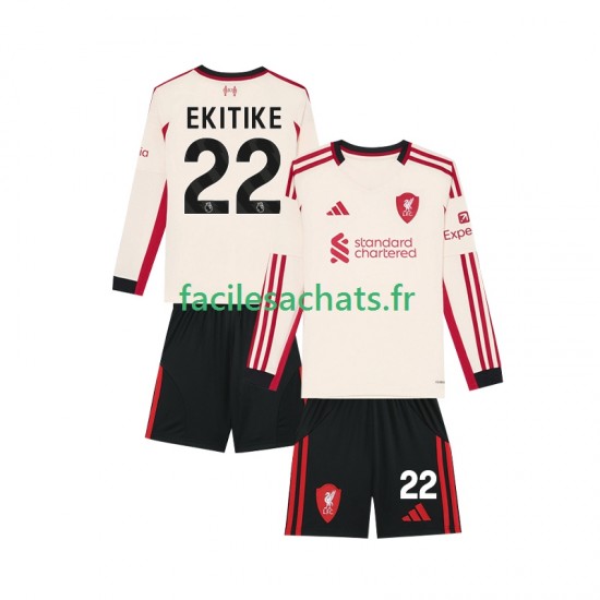 Maillot Liverpool Hugo Ekitike 22 2025-2026 Extérieur Enfant ML