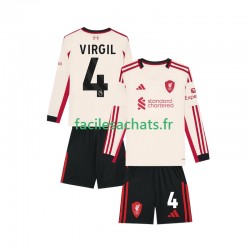 Maillot Liverpool Virgil van Dijk 4 2025-2026 Extérieur Enfant ML