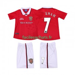Maillot Manchester United BECKHAM 7 Retro 1999 2000 Domicile Enfant MC
