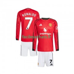 Maillot Manchester United Cristiano Ronaldo 7 2025-2026 Domicile Enfant ML