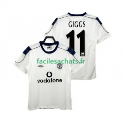 Maillot Manchester United GIGGS 11 Retro 2000 2001 Extérieur Homme MC