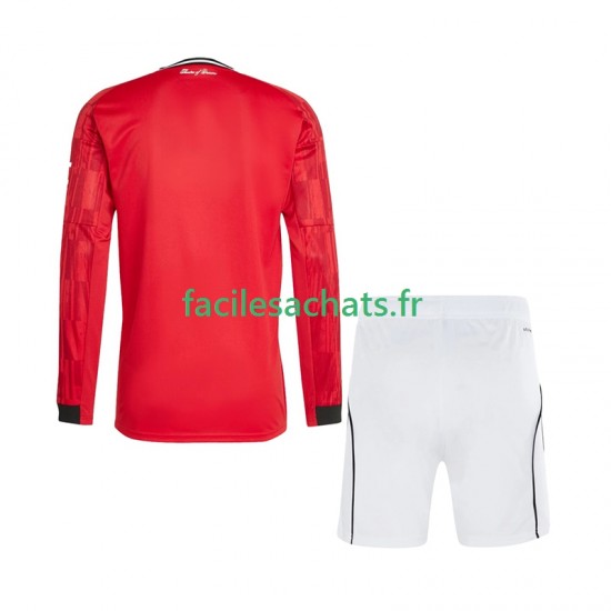 Maillot Manchester United 2025-2026 Domicile Enfant ML