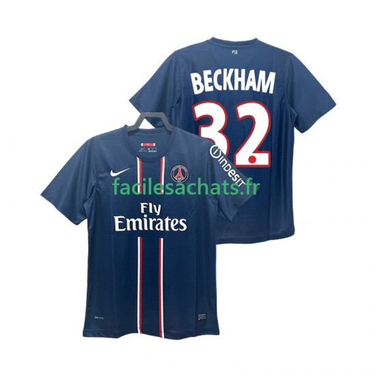 Maillot Paris Saint-Germain BECKHAM 32 Retro 2012 2013 Domicile Homme MC