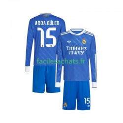 Maillot Real Madrid Arda Guler 15 2025-2026 3ème Enfant ML