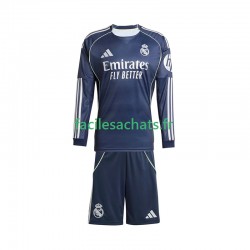 Maillot Real Madrid 2025-2026 Extérieur Enfant ML