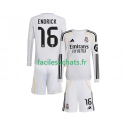Maillot Real Madrid Endrick 16 2025-2026 Domicile Enfant ML
