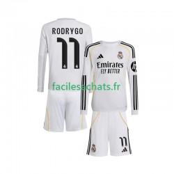 Maillot Real Madrid Rodrygo 11 2025-2026 Domicile Enfant ML