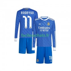 Maillot Real Madrid Rodrygo 11 2025-2026 3ème Enfant ML