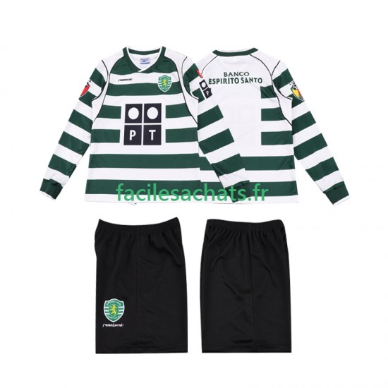 Maillot Sporting CP Retro 2001 2003 Domicile Enfant ML