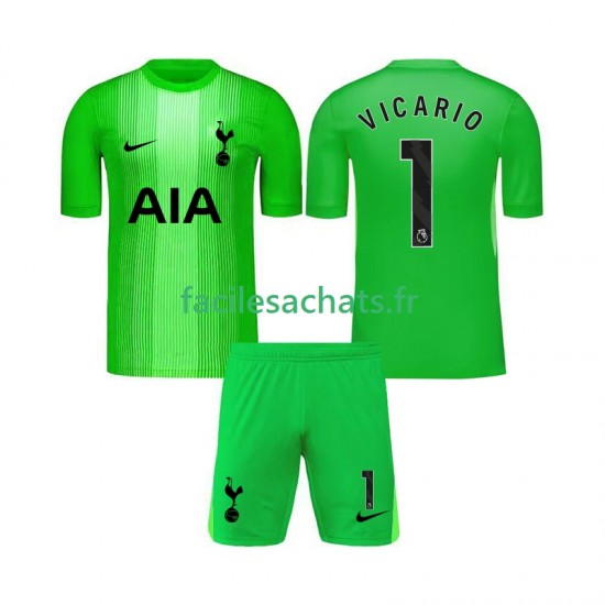 Maillot Tottenham Hotspur Guglielmo Vicario 1 2025-2026 Gardien Domicile Enfant MC