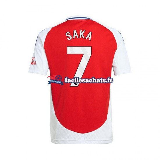 Maillot Arsenal Bukayo Saka 7 2024-2025 Rouge Domicile Homme MC